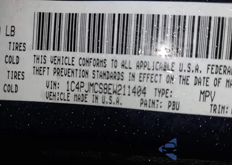 2014 Jeep Cherokee Latitude from USA, damaged, VIN 1C4PJMCS8EW211404